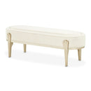 AICO Furniture Camellia Field Bench in Caramel - Furniture Now (CA)