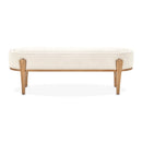 AICO Furniture Camellia Field Bench in Warm Pecan - Furniture Now (CA)
