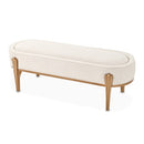 AICO Furniture Camellia Field Bench in Warm Pecan - Furniture Now (CA)