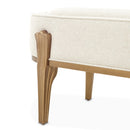 AICO Furniture Camellia Field Bench in Warm Pecan - Furniture Now (CA)