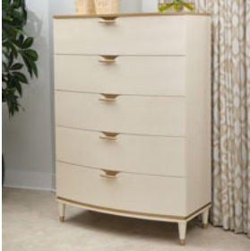 AICO Furniture La Terrazza 5 Drawer Chest in Creamy Pearl image