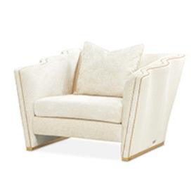 AICO Furniture La Terrazza Matching Chair Starlight in Light Champagne image