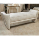AICO Furniture La Terrazza Bed Bench in Creamy Pearl image