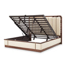 AICO Furniture Mason Park King Channel Tufted Bed in Umber - Furniture Now (CA)