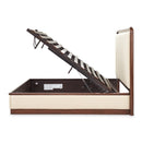 AICO Furniture Mason Park Queen Channel Tufted Bed in Umber - Furniture Now (CA)