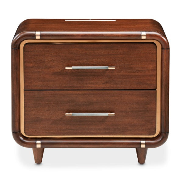 AICO Furniture Mason Park Nightstand in Umber - Furniture Now (CA)