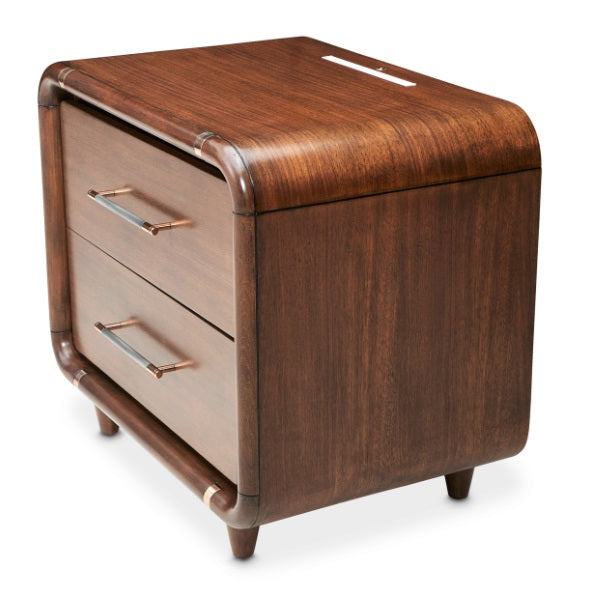 AICO Furniture Mason Park Nightstand in Umber - Furniture Now (CA)