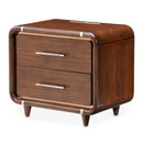 AICO Furniture Mason Park Nightstand in Umber image