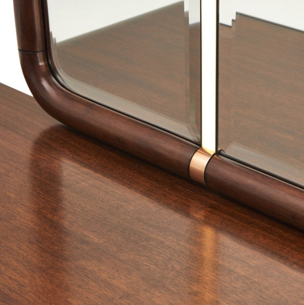 AICO Furniture Mason Park Dresser Mirror in Umber - Furniture Now (CA)