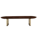 AICO Furniture Houston Oval Dining Table in Walnut - Furniture Now (CA)