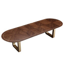 AICO Furniture Houston Oval Dining Table in Walnut - Furniture Now (CA)
