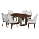 AICO Furniture Houston Oval Dining Table in Walnut - Furniture Now (CA)