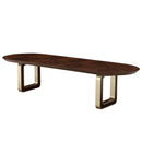 AICO Furniture Houston Oval Dining Table in Walnut - Furniture Now (CA)