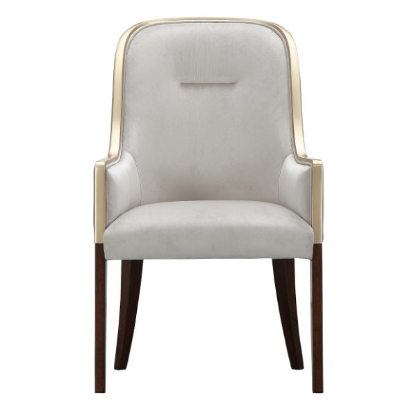 AICO Furniture Houston Assmebled Arm Chair in Walnut - Furniture Now (CA)