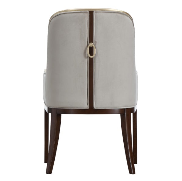 AICO Furniture Houston Assmebled Arm Chair in Walnut - Furniture Now (CA)