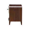 AICO Furniture Houston Small Nightstand in Walnut - Furniture Now (CA)