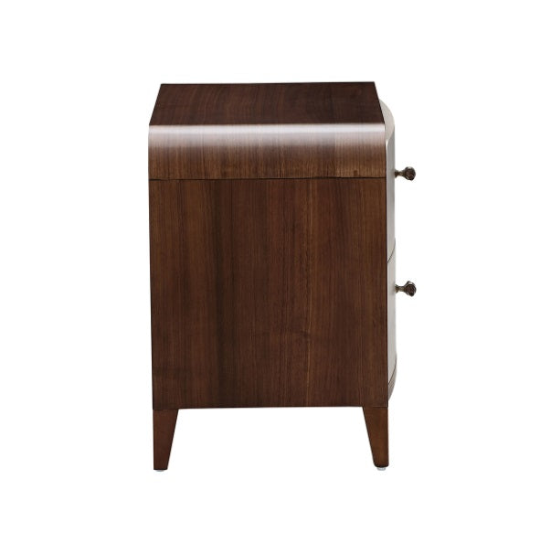 AICO Furniture Houston Large Nightstand in Walnut - Furniture Now (CA)
