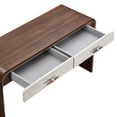 AICO Furniture Houston Vanity Desk in Walnut - Furniture Now (CA)