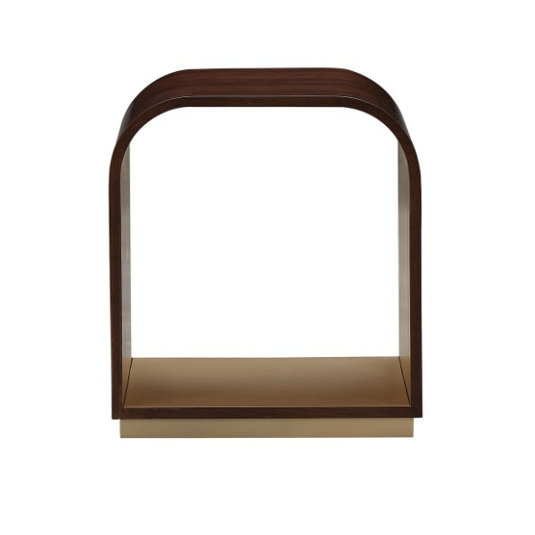 AICO Furniture Houston End Table in Walnut - Furniture Now (CA)