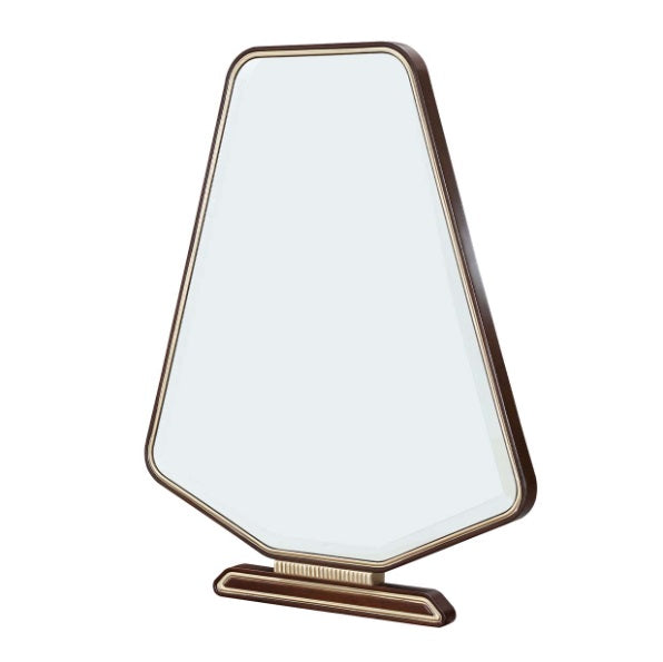 AICO Furniture Houston Vanity Mirror in Walnut - Furniture Now (CA)