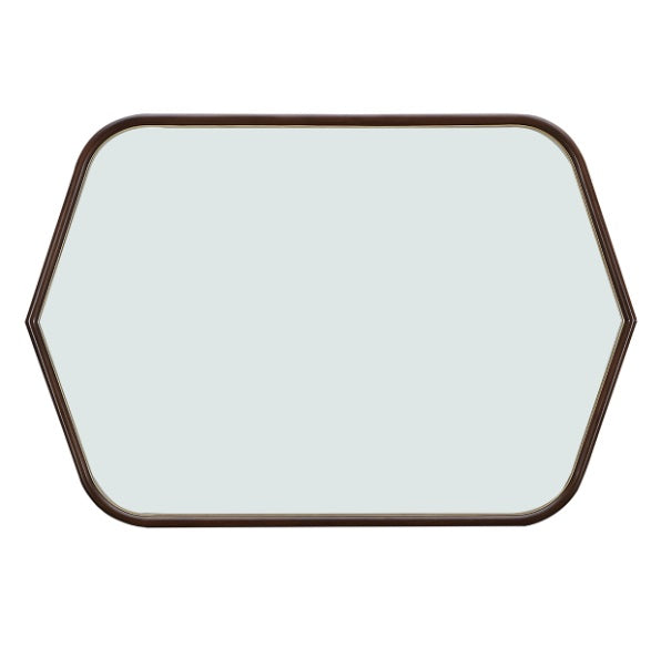 AICO Furniture Houston Wall Mirror in Walnut - Furniture Now (CA)