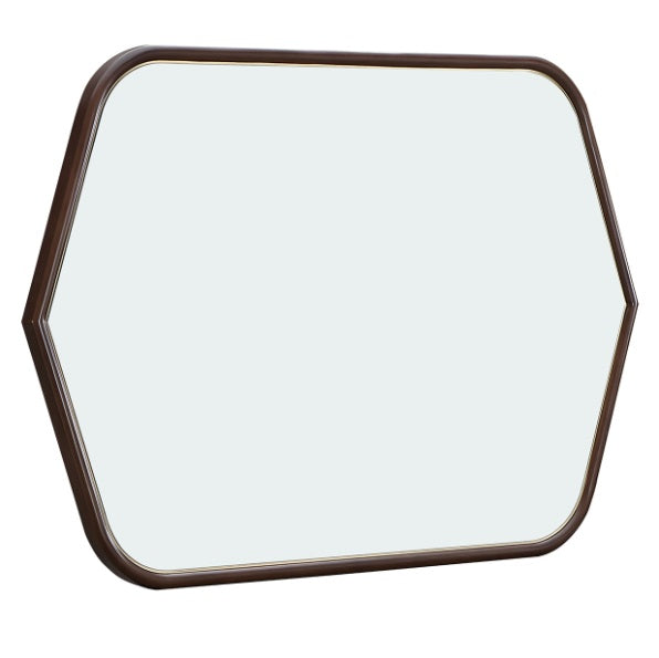 AICO Furniture Houston Wall Mirror in Walnut - Furniture Now (CA)