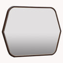 AICO Furniture Houston Wall Mirror in Walnut - Furniture Now (CA)