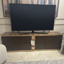 AICO Furniture West Kensington Media Cabinet in Medium Espresso image