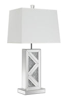 Carmen Geometric Base Table Lamp Silver - Furniture Now (CA)