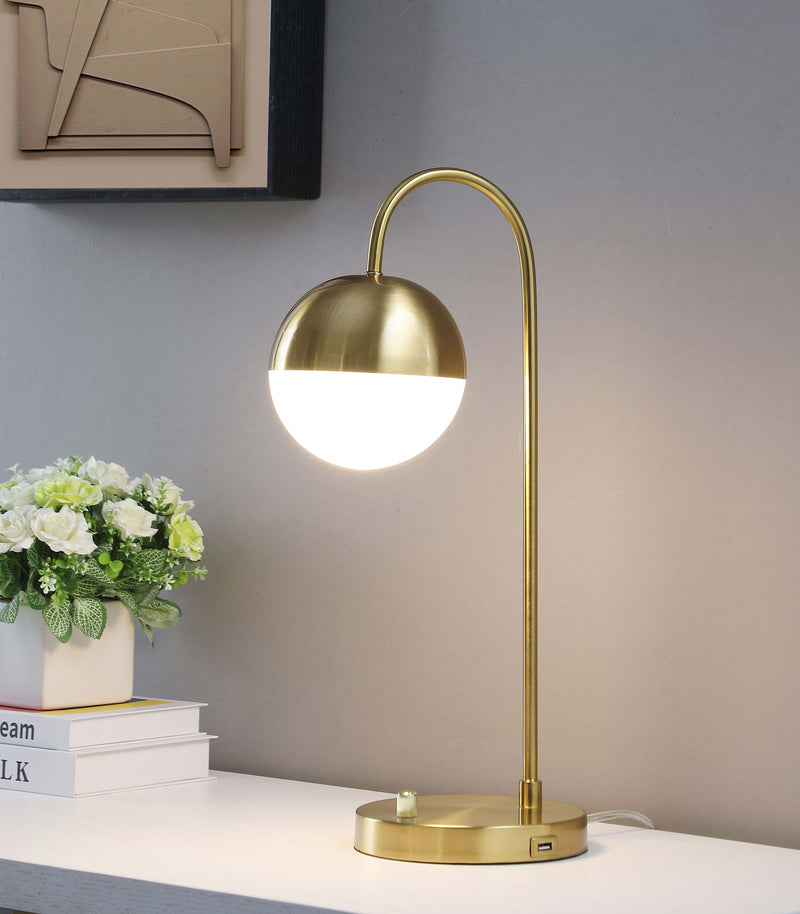Merrick Round Arched Table Lamp Gold - Furniture Now (CA)