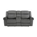 9204CC-2PW - Power Double Reclining Love Seat with Center Console