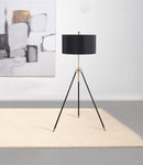 Zabka Tripod Floor Lamp Black and Gold - Furniture Now (CA)