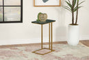 Vicente Accent Table with Marble Top Grey - Furniture Now (CA)