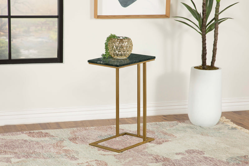 Vicente Accent Table with Marble Top Grey - Furniture Now (CA)