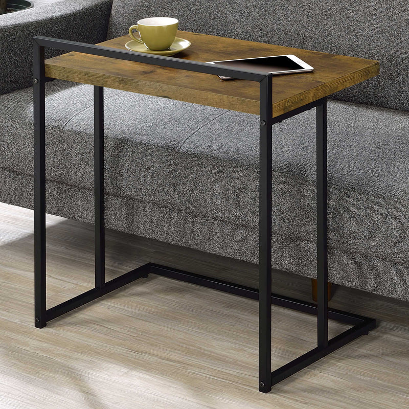 Dani Rectangular Snack Table with Metal Base - Furniture Now (CA)