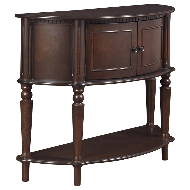 Brenda Console Table with Curved Front Brown - Furniture Now (CA)