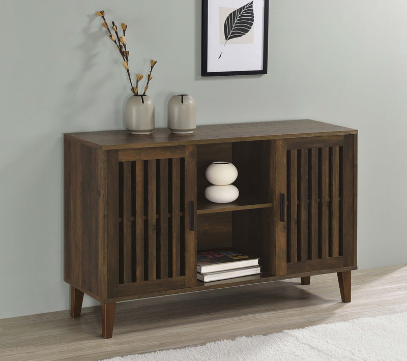 Torin 2-door Engineered Wood Accent Cabinet Dark Pine - Furniture Now (CA)
