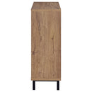 Teller 2-door Shoe Storage Cabinet Natural Oak - Furniture Now (CA)