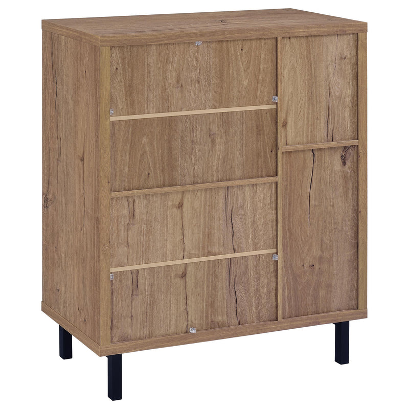 Teller 2-door Shoe Storage Cabinet Natural Oak - Furniture Now (CA)