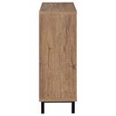Teller 2-door Shoe Storage Cabinet Natural Oak - Furniture Now (CA)