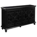 Kovu 4-door Accent Cabinet Black - Furniture Now (CA)
