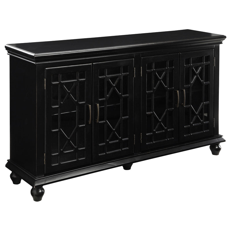 Kovu 4-door Accent Cabinet Black - Furniture Now (CA)