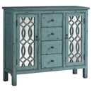 Rue 4-drawer Accent Cabinet Antique Blue - Furniture Now (CA)