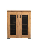 Bristol Metal Mesh Door Accent Cabinet Golden Oak - Furniture Now (CA)