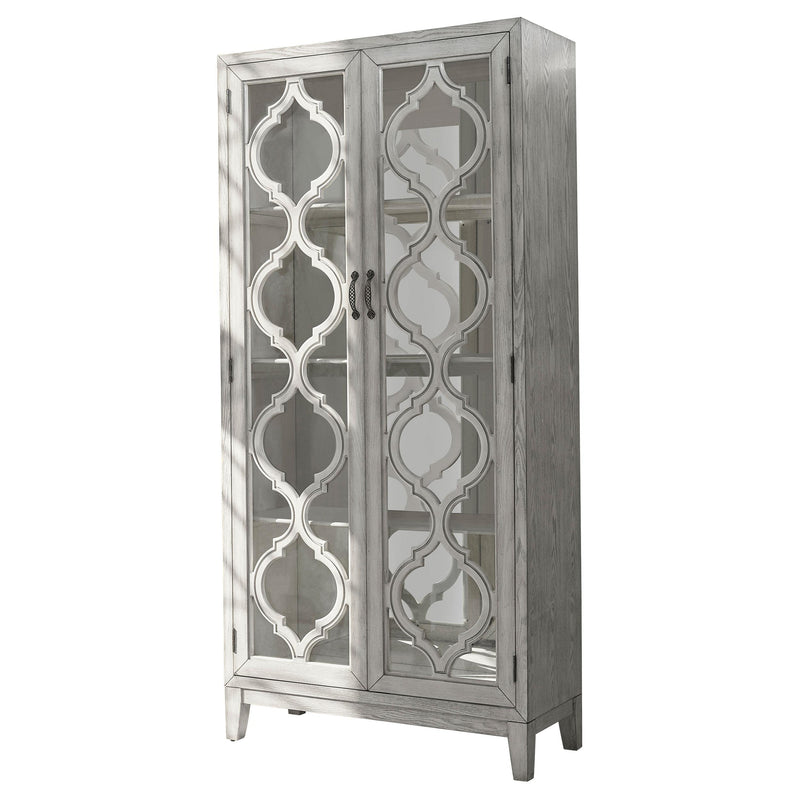 Mckellen 2-door Tall Cabinet Antique White - Furniture Now (CA)