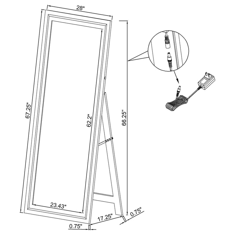 Windrose Standing Mirror - Furniture Now (CA)