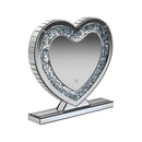 Euston Heart Shape Table Mirror Silver - Furniture Now (CA)