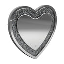 Aiko Heart Shape Wall Mirror Silver - Furniture Now (CA)