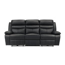 9628BLK-3PW - Power Double Reclining Sofa