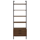 Owens 96-inch 4-shelf Storage Wall Bookshelf Walnut - Furniture Now (CA)